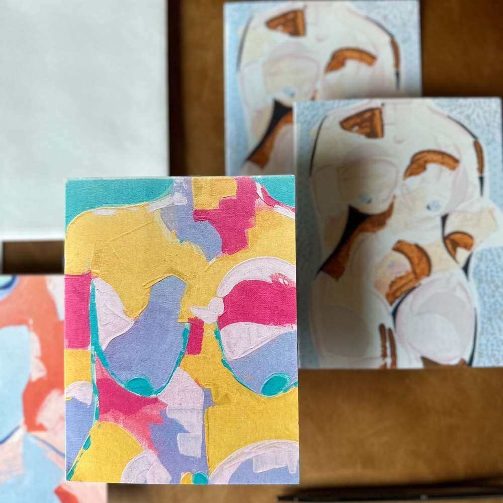 Boob Greeting Cards, Blank Cards with White Envelopes, 5-Pack, 4.25” x 5.5” Card